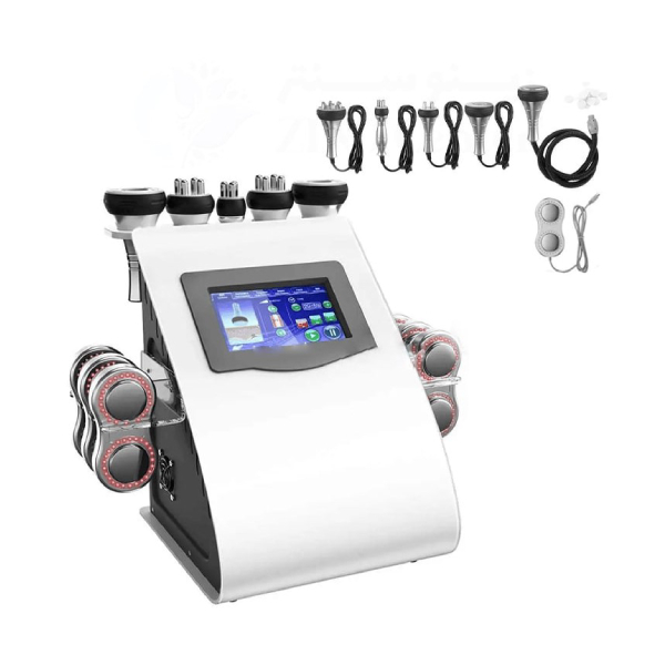 دستگاه لاغری آر اف کویتیشن 6 کاره با پد لیپولیز گرد مجهز به سیستم ems